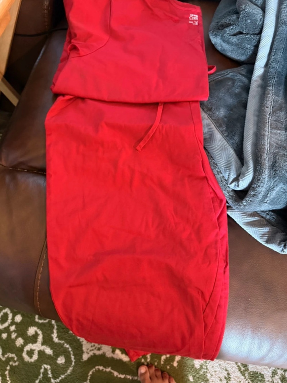 Cherokee Red Maxi Skirt with Drawstring